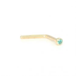 18ct all Gold 1mm micro gem nose studs