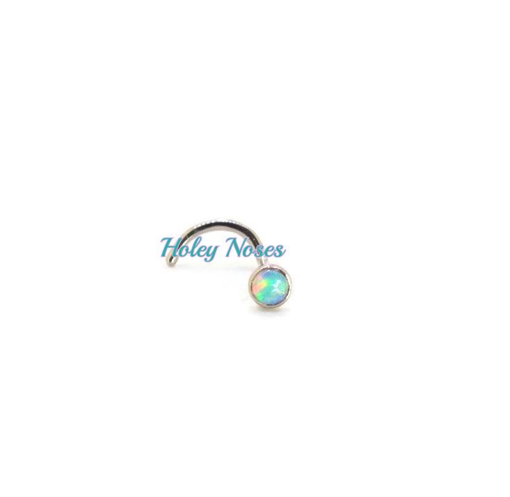 Nose Ring - Golden Moon Opal | hotRAGS.com